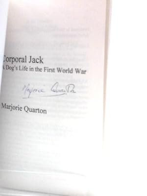 Imagen del vendedor de Corporal Jack: A Dog's Life in the First World War a la venta por World of Rare Books