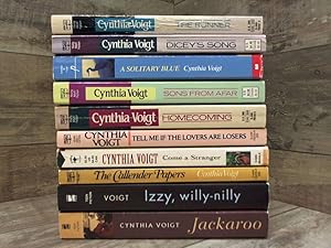 Bild des Verkufers fr 10 Cynthia Voigt Novels (Jackaroo, Dicey's Song, Solitary Blue, Come a Stranger, The Runner, Izzy Willy, Sons From Afar) zum Verkauf von Archives Books inc.