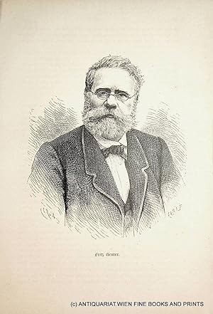 Bild des Verkufers fr REUTER, Fritz Reuter (1810-1874), niederdeutscher Schriftsteller zum Verkauf von ANTIQUARIAT.WIEN Fine Books & Prints