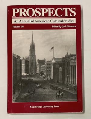 Seller image for Prospects, An Annual of American Cultural Studies, Vol. 16 for sale by Monroe Street Books