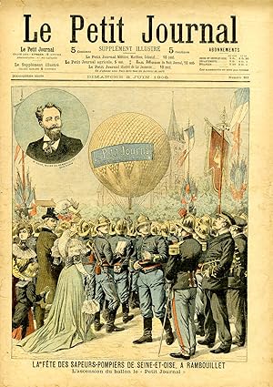 "LE PETIT JOURNAL N°811 du 3/6/1906" LA FÊTE DES SAPEURS-POMPIERS DE SEINE-ET-OISE, A RAMBOUILLET...