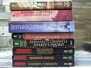 Immagine del venditore per 8 Bernard Cornwell Novels (Sharpe's Gold, Sharpe's Sword, Sharpe's Rifles, Sharpe's Siege, Sharpe's company, Scoundrel, Fallen Angels, Pale Horseman) venduto da Archives Books inc.