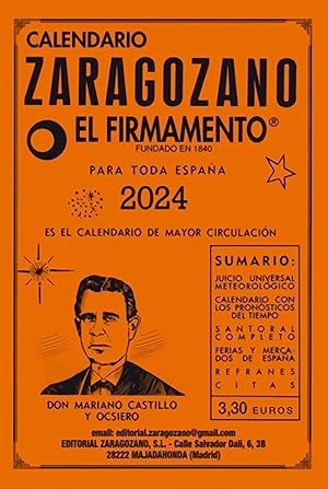 Image du vendeur pour Calendario zaragozano 2024-almanaque mis en vente par Imosver