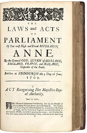 (Sammelband of fourteen Laws and Acts) The Laws and Acts of Parliament [Made by William and Mary,...