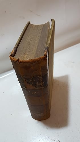 Imagen del vendedor de 1921 The Law Reports Of The Incorporated Council Of Law Reporting King's Bench Division And On Appeal Therefrom In The Court Of Appeal, Decisions In The Court Of Criminal Appeal And Decisions Of The Railway And Canal Commission 1921.-Vol. II. a la venta por Cambridge Rare Books