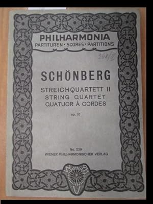 Arnold Schönberg. II. Streichquartett für zwei Violinen, Viola, Violincello und eine Sopranstimme...