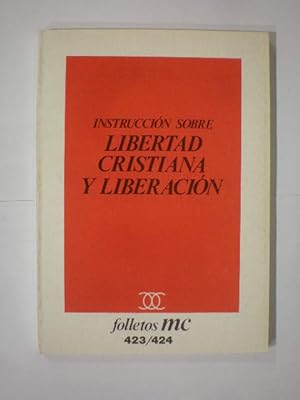 Seller image for Instruccin sobre libertad cristiana y liberacin for sale by Librera Antonio Azorn
