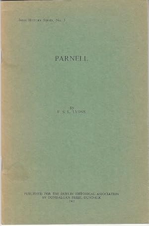 Seller image for Parnell, Irish History Series, No. 3 for sale by Monroe Bridge Books, MABA Member