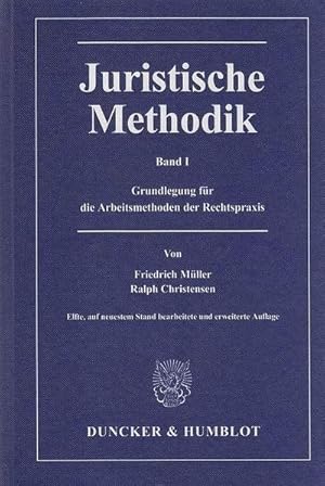 Seller image for Juristische Methodik. Bd.1 for sale by BuchWeltWeit Ludwig Meier e.K.