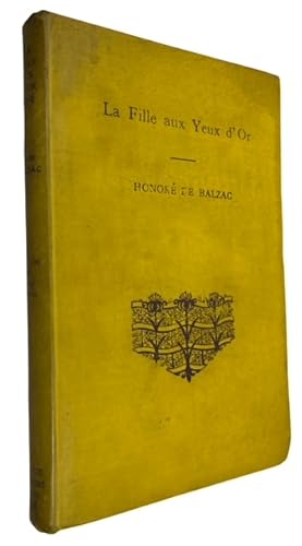 Seller image for La Fille aux Yeux d'Or [The Girl with the Golden Eyes] for sale by McBlain Books, ABAA