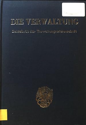 Seller image for Die Verwaltung. Zeitschrift fr Verwaltungsrecht und Verwaltungswissenschaften. Bd. 29. for sale by books4less (Versandantiquariat Petra Gros GmbH & Co. KG)