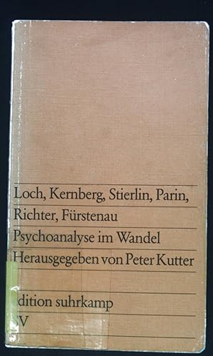 Bild des Verkufers fr Psychoanalyse im Wandel. (Nr. 881) Edition Suhrkamp zum Verkauf von books4less (Versandantiquariat Petra Gros GmbH & Co. KG)