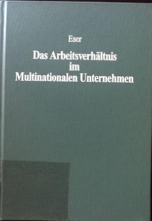 Bild des Verkufers fr Das Arbeitsverhltnis im multinationalen Unternehmen : Arbeitsrecht, Steuerrecht, Sozialversicherungsrecht. Ein Handbuch. Bcher des Betriebs-Beraters zum Verkauf von books4less (Versandantiquariat Petra Gros GmbH & Co. KG)