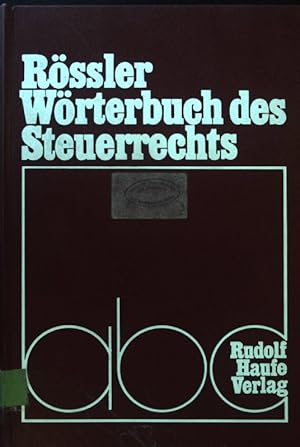 Bild des Verkufers fr Wrterbuch des Steuerrechts. zum Verkauf von books4less (Versandantiquariat Petra Gros GmbH & Co. KG)