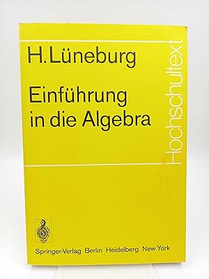 Bild des Verkufers fr Einfhrung in die Algebra zum Verkauf von Antiquariat Smock