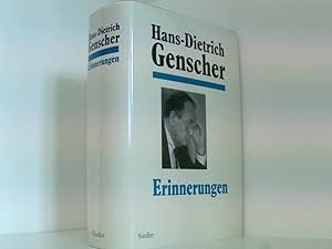 Bild des Verkufers fr Erinnerungen Hans-Dietrich Genscher zum Verkauf von Book Broker