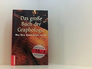 Immagine del venditore per Das groe Buch der Graphologie was Ihre Handschrift verrt ; mit 18 Figuren und 20 Tabellen im Text sowie 144 Handschriftenproben und einem Tabellenanhang venduto da Book Broker