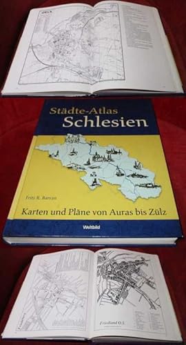 Bild des Verkufers fr Stdte-Atlas Schlesien. Karten und Plne von Auras bis Zlz zum Verkauf von Antiquariat Clement