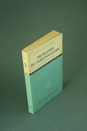 Seller image for Problmes du personnalisme. Prface de Jean Lacroix for sale by Steven Wolfe Books