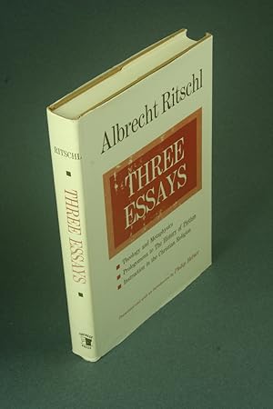 Image du vendeur pour Three essays. Translated and with an introduction by Philip Hefner mis en vente par Steven Wolfe Books