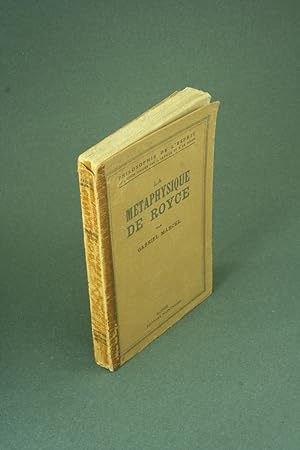 Seller image for La Mtaphysique de Royce. for sale by Steven Wolfe Books