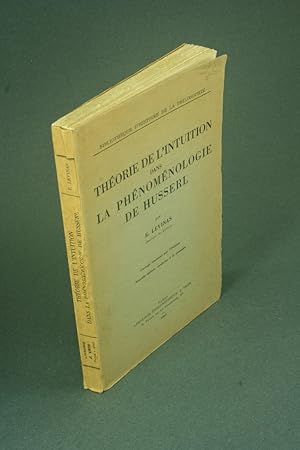 Seller image for Thorie de l'intuition dans la phnomnologie de Husserl. for sale by Steven Wolfe Books