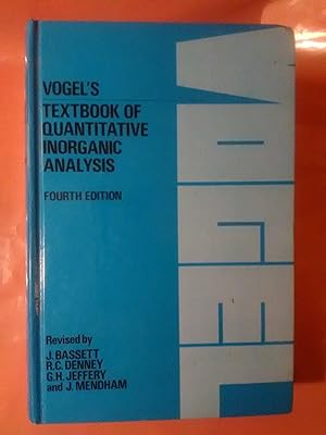 Seller image for Vogel's Textbook of Quantitative Inorganic Analysis for sale by Imaginal Books