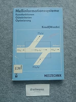 Bild des Verkufers fr Messinformationssysteme : Kennfunktionen, Gtekriterien, Optimierung. Messtechnik. zum Verkauf von Druckwaren Antiquariat