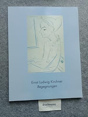 Imagen del vendedor de Ernst Ludwig Kirchner - Begegnungen : unbekannte Zeichnungen 1908 - 1938 aus dem Kirchner-Museum Davos. Mittelrhein-Museum Koblenz, 24. Juni - 15. August 1999, Museum des Landkreises Waldshut, Schlo Bonndorf, 22. August - 17. Oktober 1999. a la venta por Druckwaren Antiquariat