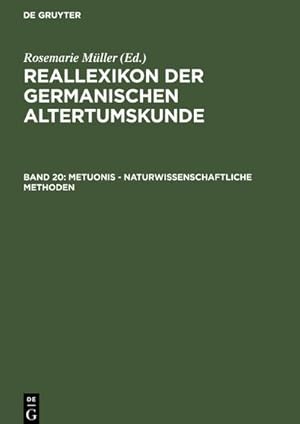 Bild des Verkufers fr Reallexikon der Germanischen Altertumskunde Reallexikon der Germanischen Altertumskunde. Bd.20 zum Verkauf von AHA-BUCH GmbH