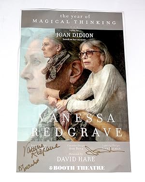 Bild des Verkäufers für The Year of Magical Thinking: A Play by Joan Didion Signed Theatrical Poster. zum Verkauf von Raptis Rare Books