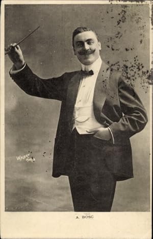 Ansichtskarte / Postkarte Dirigent A. Bosc, Portrait