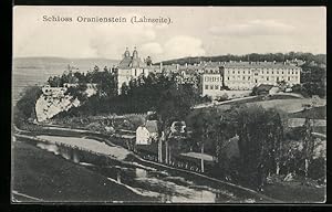 Ansichtskarte Blick auf das Schloss Oranienstein, Lahnseite