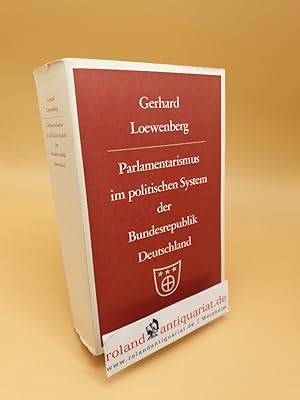 Imagen del vendedor de Parlamentarismus im politischen System der Bundesrepublik Deutschland a la venta por Roland Antiquariat UG haftungsbeschrnkt