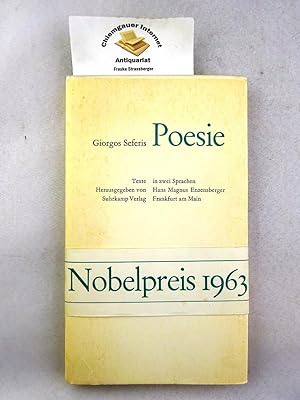 Poesie. Griechisch und deutsch. Übertragung und Nachwort von Christian Enzensberger.