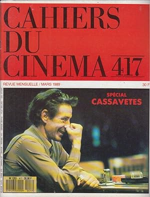 Image du vendeur pour Cahiers du cinma n 417, mars 1989 mis en vente par PRISCA