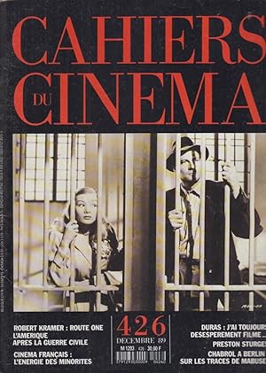 Image du vendeur pour Cahiers du cinma n 426, dcembre 1989 mis en vente par PRISCA