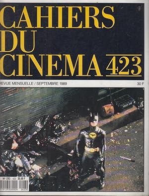 Bild des Verkufers fr Cahiers du cinma n 423, septembre 1989 zum Verkauf von PRISCA