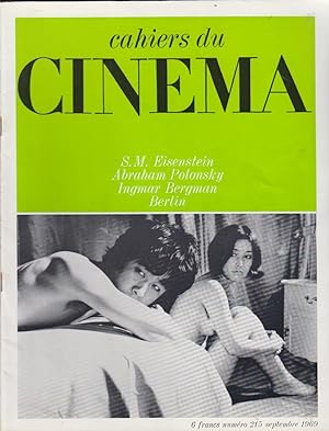 Seller image for Cahiers du cinma n 215, septembre 1969 for sale by PRISCA