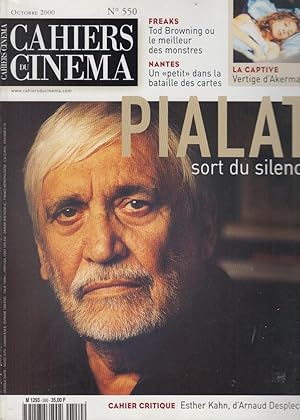 Bild des Verkufers fr Cahiers du cinma n 550, octobre 2000 zum Verkauf von PRISCA