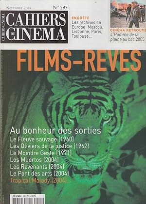 Bild des Verkufers fr Cahiers du cinma n 595, novembre 2004 zum Verkauf von PRISCA