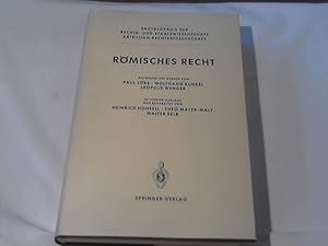 Bild des Verkufers fr Rmisches Recht. aufgrund d. Werkes von Paul Jrs . / Enzyklopdie der Rechts- und Staatswissenschaft, Abteilung Rechtswissenschaft zum Verkauf von Versandhandel Rosemarie Wassmann