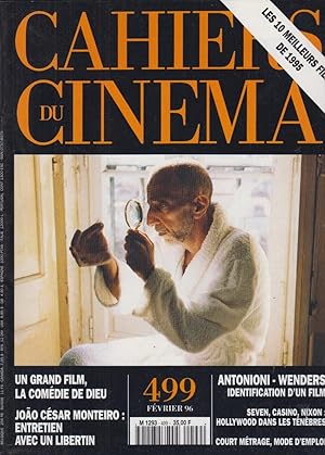 Bild des Verkufers fr Cahiers du cinma n 499, fvrier 1996 zum Verkauf von PRISCA