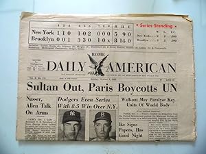 ROME DAILY AMERICAN Vol.X No. 17 Sunday October 2 1955