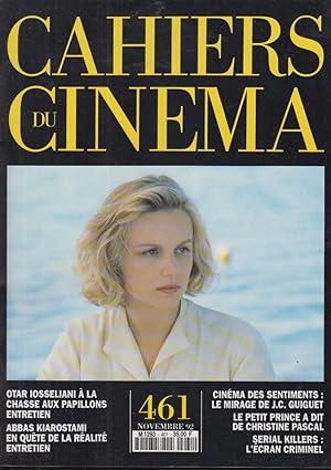 Image du vendeur pour Cahiers du cinma, n 461, novembre 1992. mis en vente par PRISCA