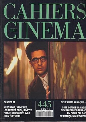 Imagen del vendedor de Cahiers du cinma n 445, juin 1991 a la venta por PRISCA
