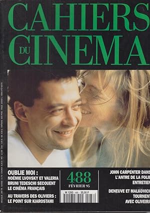 Immagine del venditore per Cahiers du cinma n 488, fvrier 1995 venduto da PRISCA