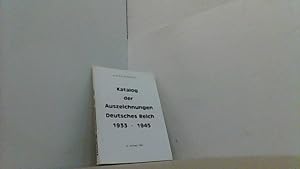 Bild des Verkufers fr Katalog der Auszeichnungen Deutsches Reich 1933-45. zum Verkauf von Antiquariat Uwe Berg