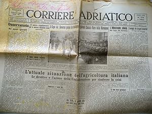 CORRIERE ADRIATICO Domenica 7 Luglio 1929 Anno VII N. 170 Anno LXIX