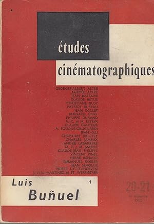 Seller image for tudes cinmatographiques - Luis Bunuel for sale by PRISCA